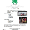 2014 4-H Summer Camp Flyer