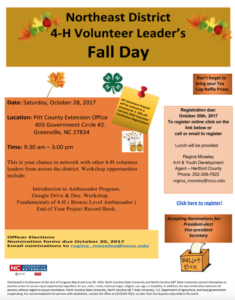 Cover photo for Northeast District 4-H Volunteer Leader's Fall Day