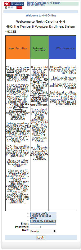 Enrollment system information