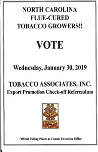Cover photo for 2019 Tobacco Referendum