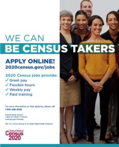 2020 US CENSUS TAKER POSTER