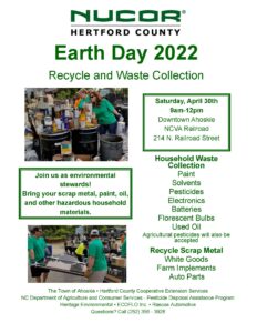Cover photo for 2022 Earth Day Recycle and Waste Collection