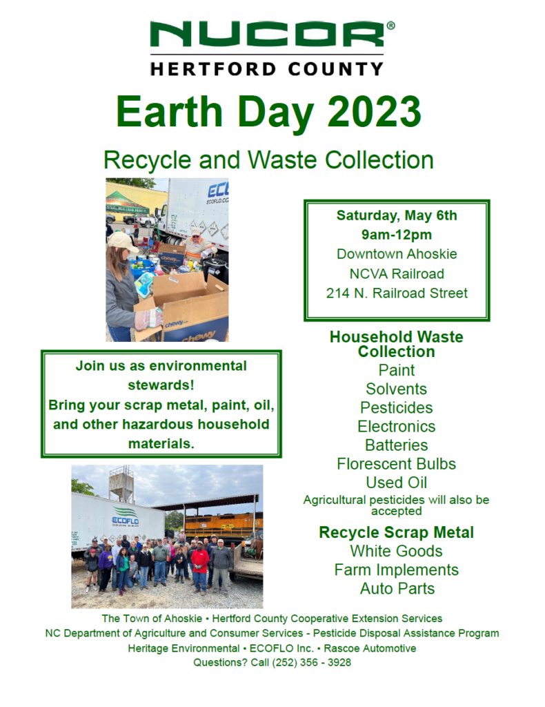 2023 Earth Day Recycle & Waste Collection N.C. Cooperative Extension