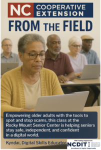 Cover photo for Scam Prevention Class Empowers Seniors at the Rocky Mount Senior Center